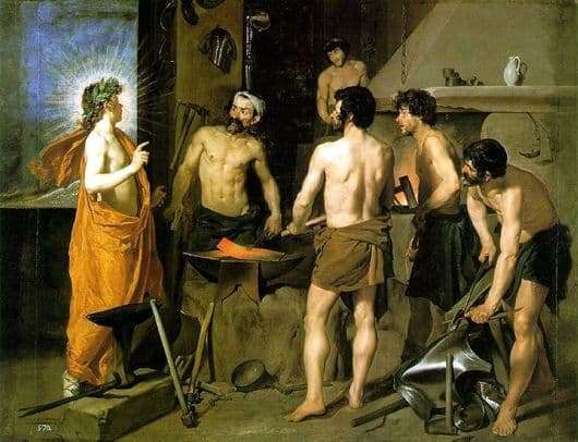 Description of the painting by Diego Velázquez The Forge of the Volcano