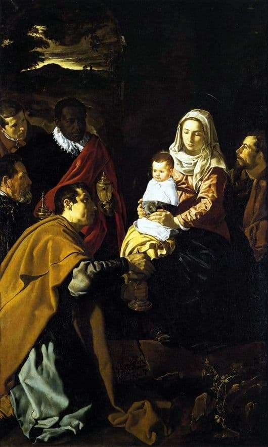 Description of the painting by the Adoration of the Magi by Diego Velázquez