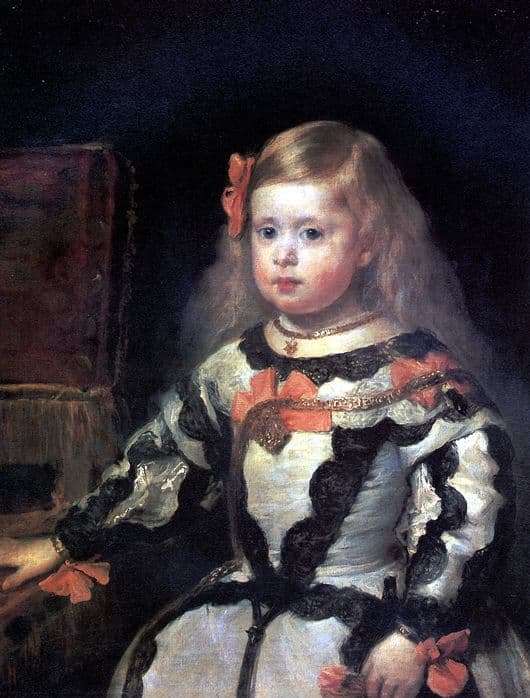 Description of the painting by Diego Velázquez Portrait of Infanta Margarita, daughter of Philip IV