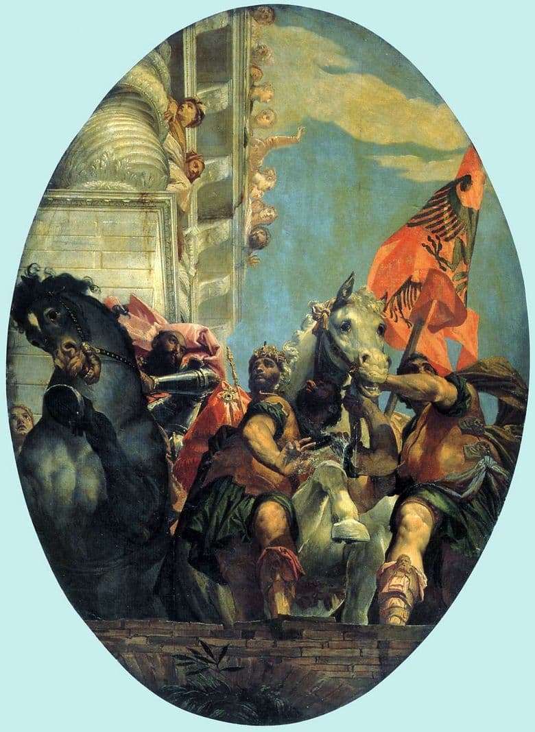 Description of the painting by Paolo Veronese The triumph of Mordecai