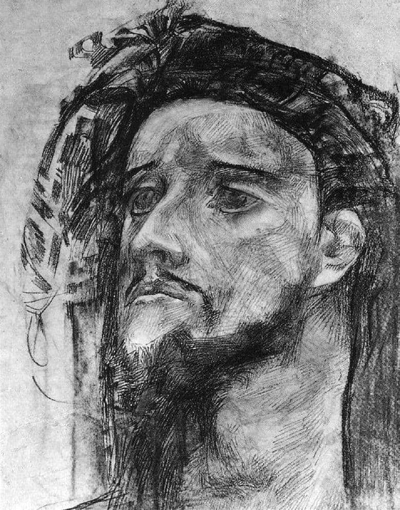Description of the painting by Mikhail Vrubel The head of the prophet