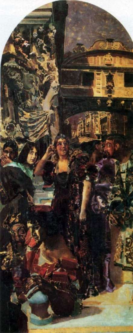 Description of the painting by Mikhail Vrubel Venice