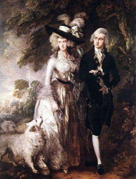 Description of the painting by Thomas Gainsborough Morning Walk