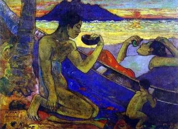 Description of the painting by Paul Gauguin Pie