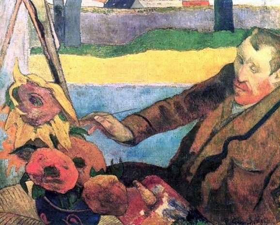 Description of the painting by Paul Gauguin Portrait of Van Gogh