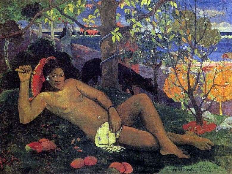 Description of the painting by Paul Gauguin The Kings Wife