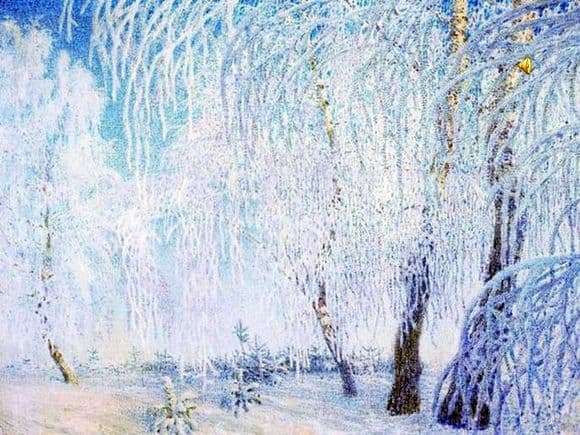 Description of the painting by Igor Grabar Hoarfrost