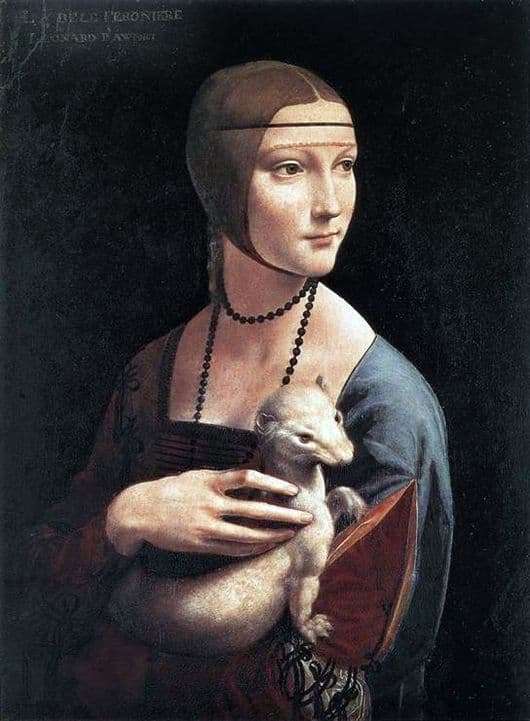 Description of the painting by Leonardo da Vinci Lady with an Ermine