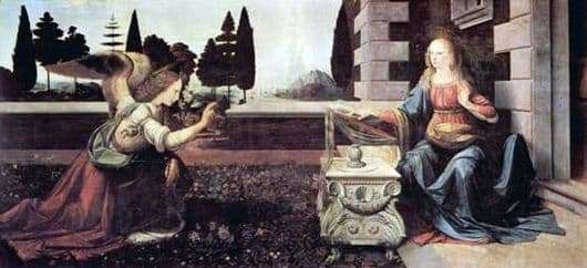 Description of the painting by Leonardo da Vinci The Annunciation