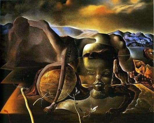 Description of the painting by Salvador Dali The infinite mystery
