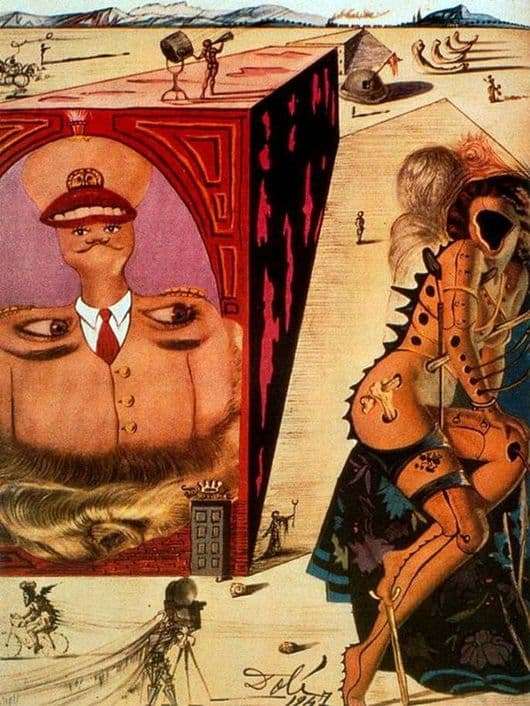 Description of the painting by Salvador Dali Hollywood