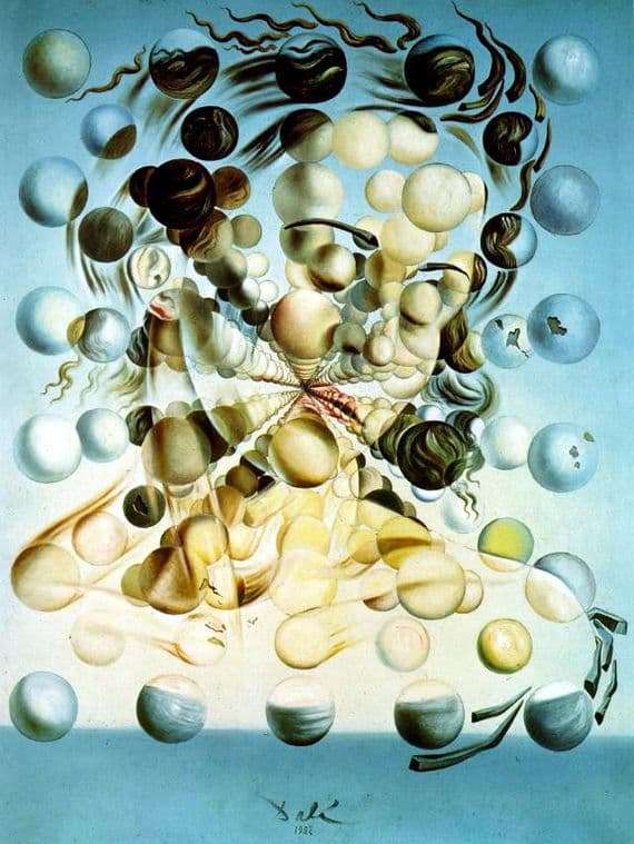 Description of the painting by Salvador Dali Galatea spheres