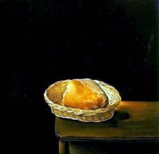 Description of the painting by Salvador Dali Basket of bread