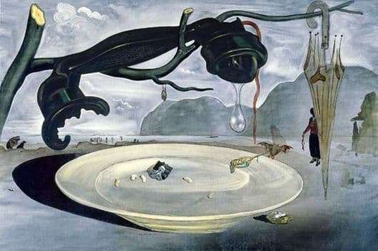 Description of the painting by Salvador Dali The Mystery of Hitler