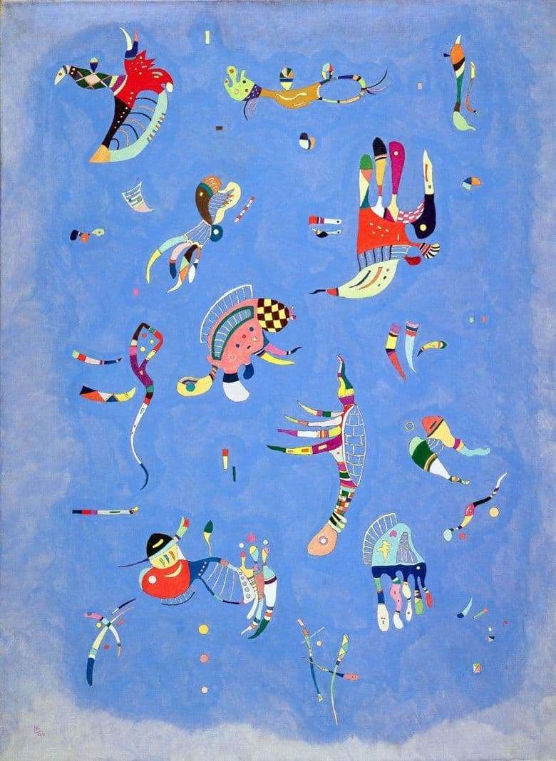 Description paintings by Wassily Kandinsky Blue Sky