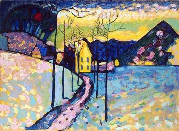 Description of the painting by Vasily Kandinsky Winter Landscape