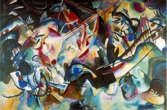 Description of the painting by Wassily Kandinsky Composition VII