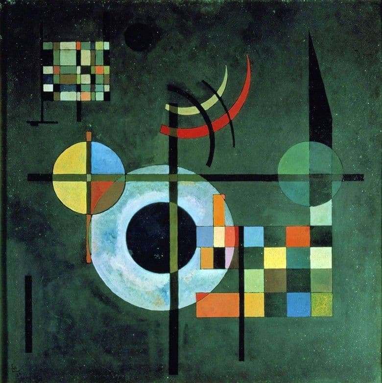 Description of the painting by Wassily Kandinsky Gravity