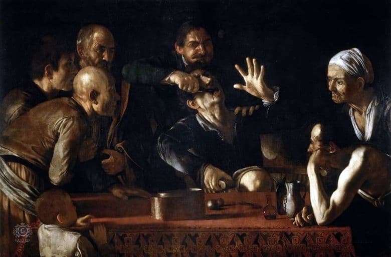 Description of the painting by Merisi da Caravaggio Zuboder (1609)