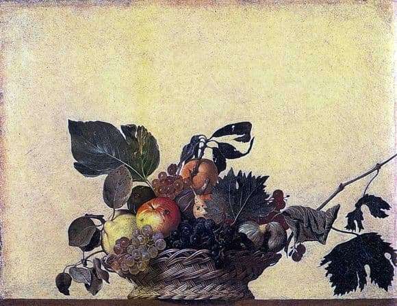 Description of the painting by Michelangelo Merisi da Caravaggio Fruit Basket