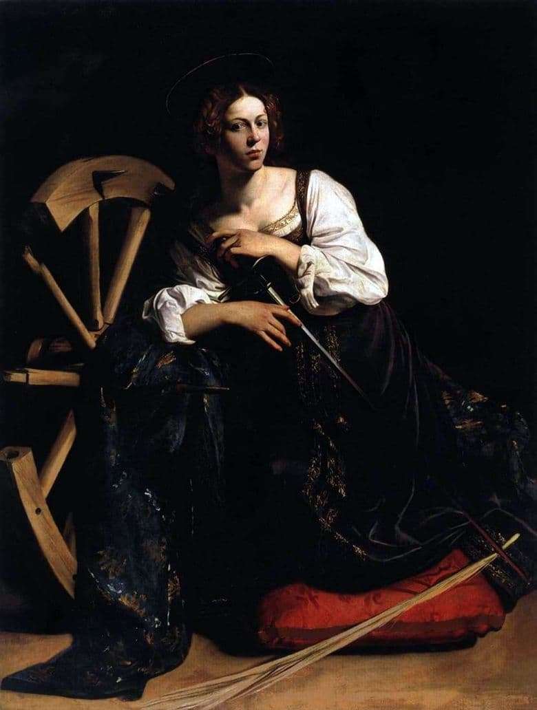 Description of the painting by Michelangelo Merisi da Caravaggio Saint Catherine Alekscandria