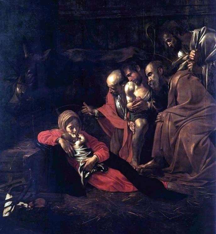 Description of the painting by Michelangelo Merisi da Caravaggio Adoration of the Shepherds