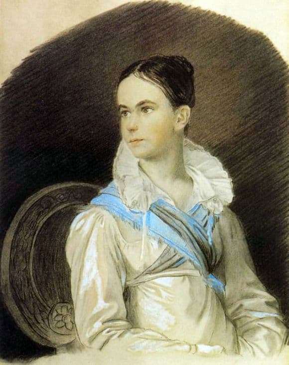 Description of the painting by Orest Kiprensky Portrait of Natalia Kochubey