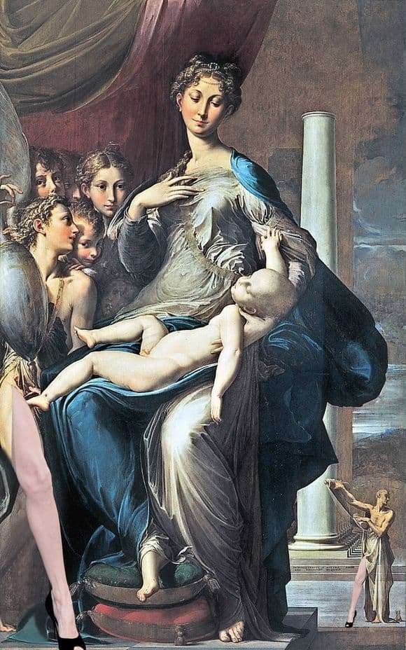 Description of the painting by Francesco Parmigianino Madonna with a long neck