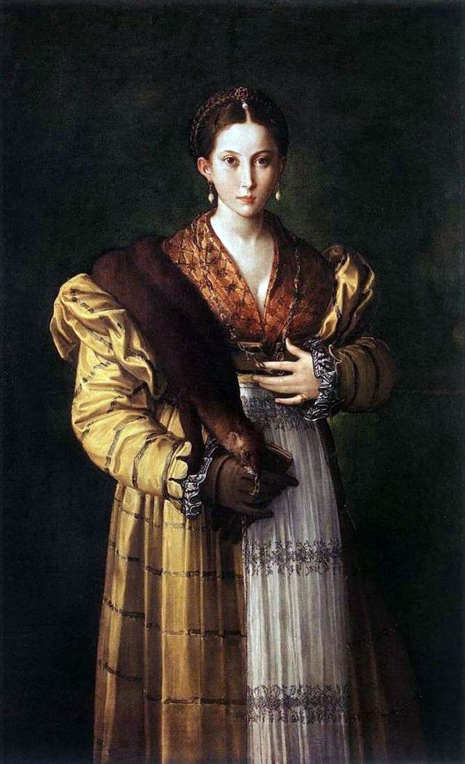 Description of the painting by Francesco Parmigianino Anthea