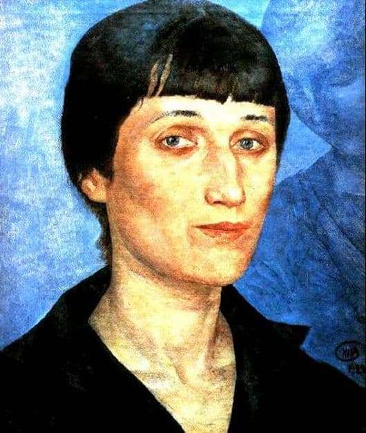 Description of the painting by Kuzma Petrov Vodkin Portrait of Anna Akhmatova