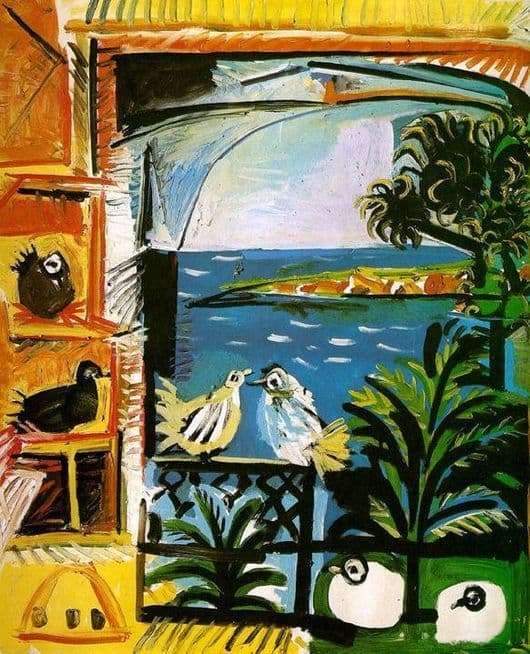 Description of the painting by Pablo Picasso Pigeons