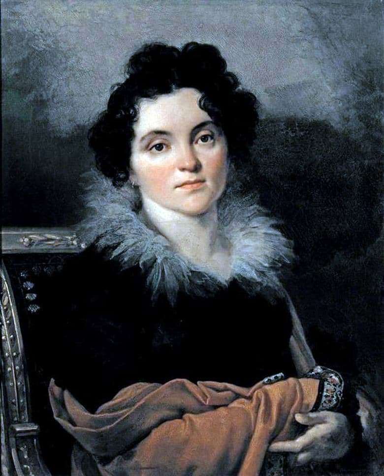 Description of the painting by Orest Kiprensky Portrait of D. N. Khvostova