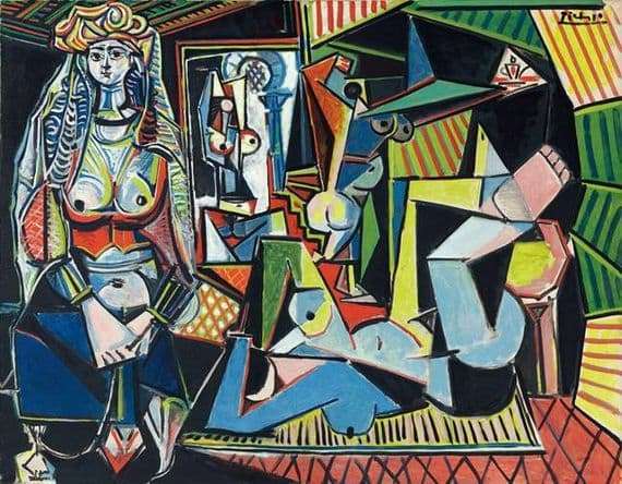 Description of the painting by Pablo Picasso Algerian women