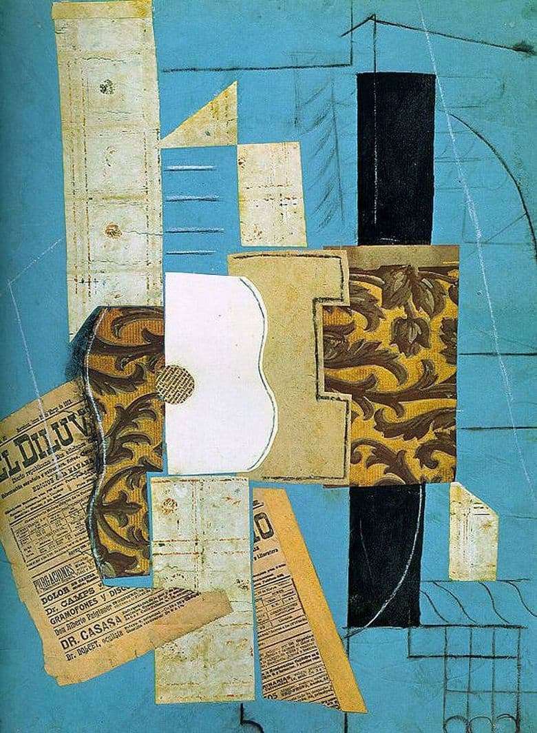 Description of the painting by Pablo Picasso Guitar