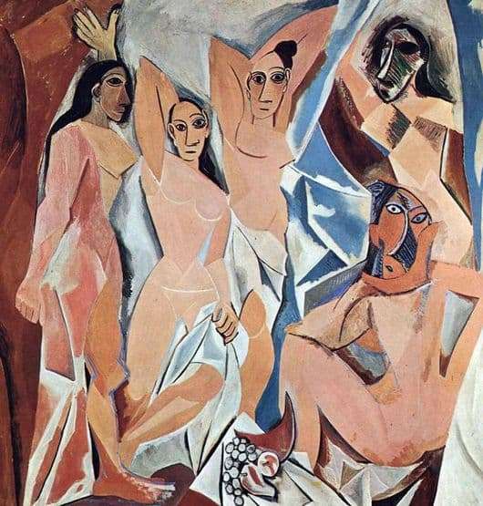 Description of the painting by Pablo Picasso Avignon girls
