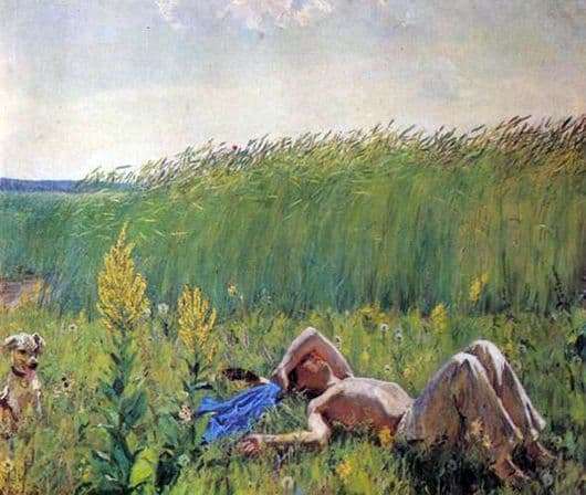 Description of the painting by Arkady Plastov Youth
