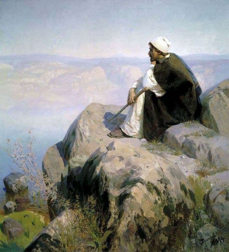 Description of the painting by Vasily Polenov Dream
