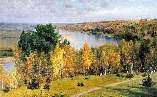 Description of the painting by Vasily Polenov Golden Autumn