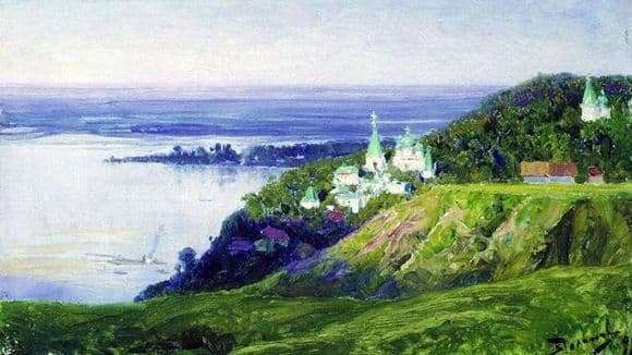 Description of the painting by Vasily Polenov Monastery over the river