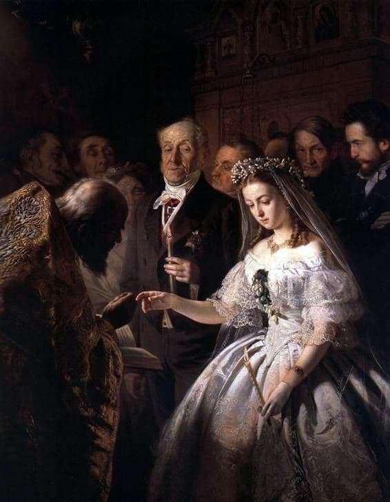 Description of the painting by Vasily Pukirev Unequal marriage