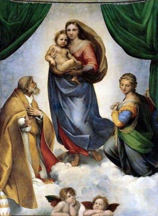 Description of the painting by Raphael Sistine Madonna
