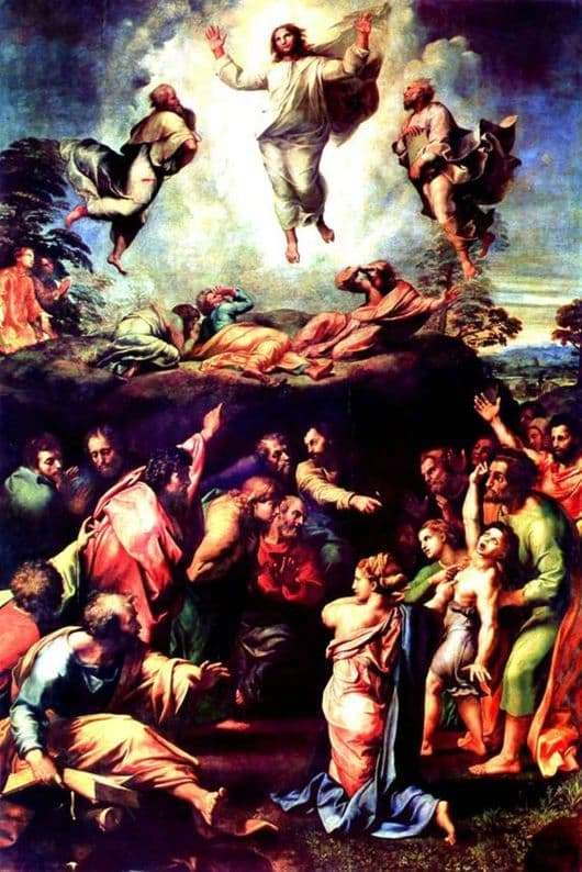 Description of the painting by Raphael Santi Transfiguration