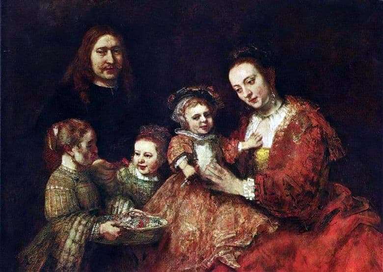 Description of the painting by Rembrandt Harmens van Rijn Family Portrait