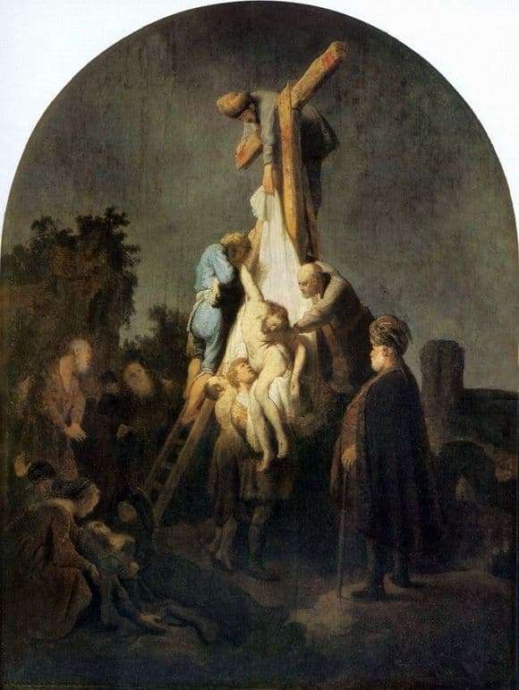 Description of the painting by Rembrandt Harmens van Rijn The Descent from the Cross