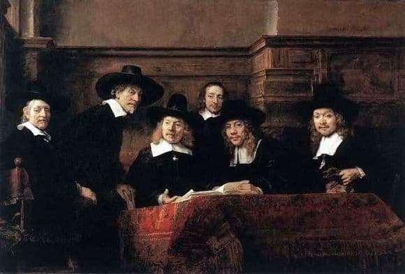 Description of the painting by Rembrandt Harmens van Rijn Sindiki