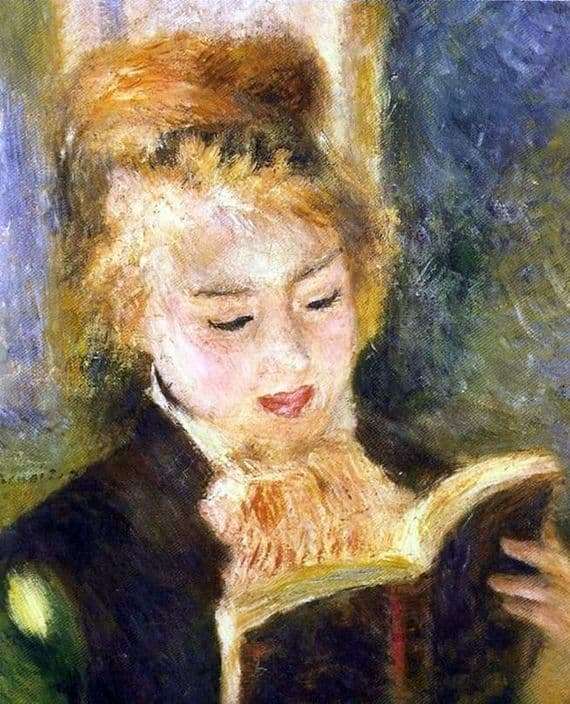 Description of the painting by Pierre Auguste Renoir Reading a Girl