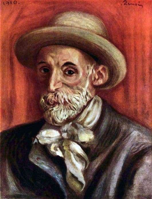 Description of the painting by Pierre Renoir Self portrait