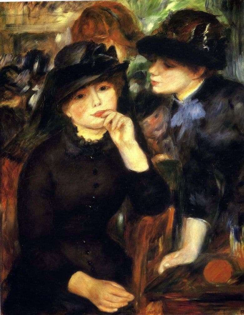 Description of the painting by Pierre Auguste Renoir Girls in Black