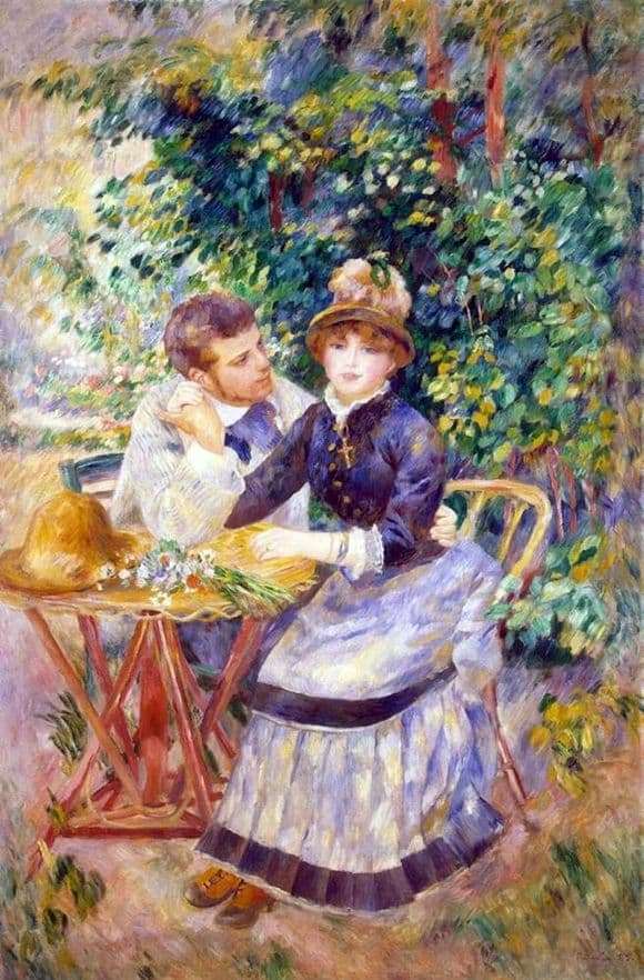 Description of the painting by Pierre Auguste Renoir In the Garden