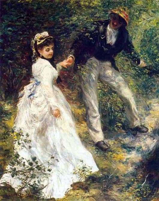 Description of the painting by Pierre Auguste Renoir Walk